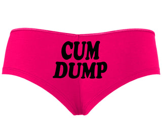 Cum Dump - Bold Design - Fuchsia Boyshort
