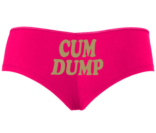 Cum Dump - Bold Design - Fuchsia Boyshort