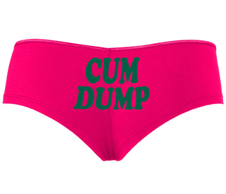Cum Dump - Bold Design - Fuchsia Boyshort