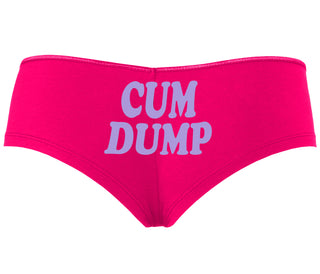 Cum Dump - Bold Design - Fuchsia Boyshort