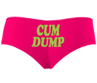 Cum Dump - Bold Design - Fuchsia Boyshort