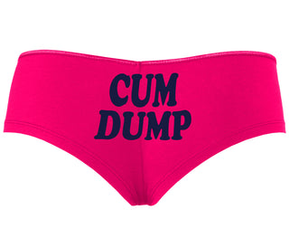 Cum Dump - Bold Design - Fuchsia Boyshort