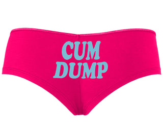 Cum Dump - Bold Design - Fuchsia Boyshort