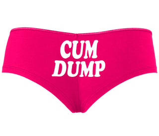 Cum Dump - Bold Design - Fuchsia Boyshort