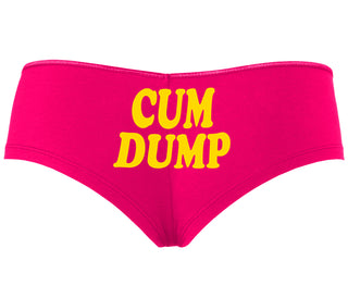 Cum Dump - Bold Design - Fuchsia Boyshort