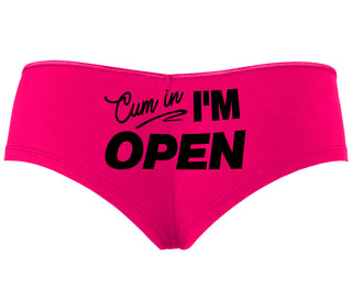 Cum In I'm Open - Fuchsia Boyshort