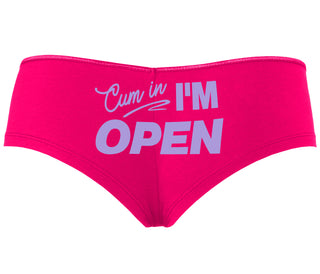 Cum In I'm Open - Fuchsia Boyshort
