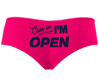 Cum In I'm Open - Fuchsia Boyshort
