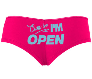 Cum In I'm Open - Fuchsia Boyshort