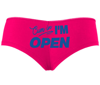 Cum In I'm Open - Fuchsia Boyshort