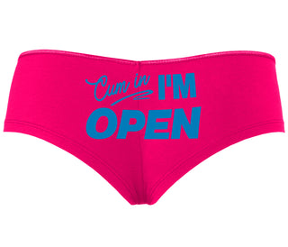 Cum In I'm Open - Fuchsia Boyshort