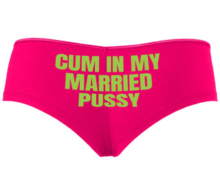 Cum In My Married Pussy - Fuchsia Boyshort
