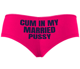 Cum In My Married Pussy - Fuchsia Boyshort