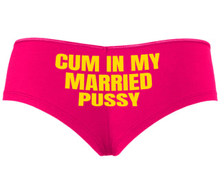 Cum In My Married Pussy - Fuchsia Boyshort