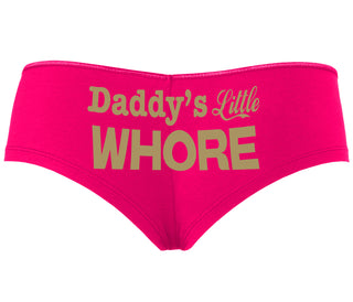 Daddys Little Whore - Fuchsia Boyshort
