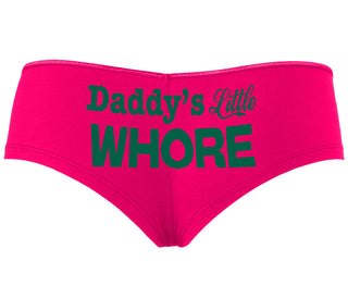 Daddys Little Whore - Fuchsia Boyshort