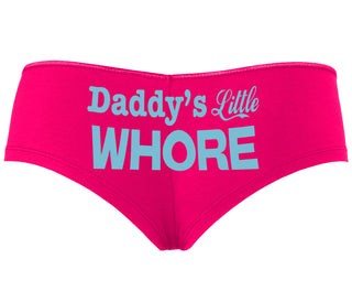 Daddys Little Whore - Fuchsia Boyshort