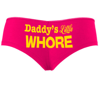 Daddys Little Whore - Fuchsia Boyshort