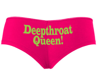 Deep throat Queen - Deepthroat Specialist - Fuchsia Boyshort
