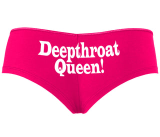 Deep throat Queen - Deepthroat Specialist - Fuchsia Boyshort