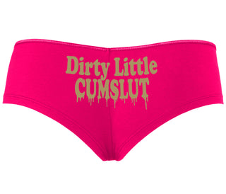 Dirty Little Cumslut - Fuchsia Boyshort