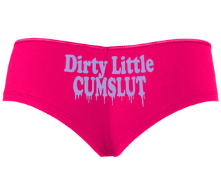 Dirty Little Cumslut - Fuchsia Boyshort