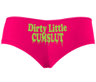 Dirty Little Cumslut - Fuchsia Boyshort
