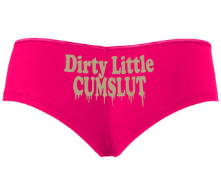 Dirty Little Cumslut - Fuchsia Boyshort