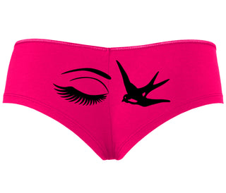 I Swallow - Eye Bird - Fuchsia Boyshort