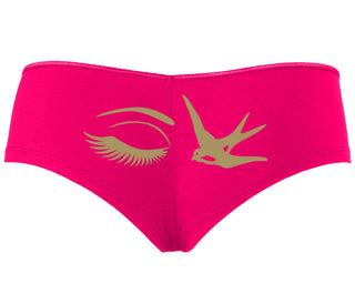 I Swallow - Eye Bird - Fuchsia Boyshort