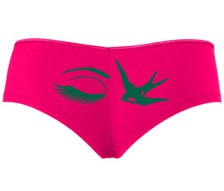 I Swallow - Eye Bird - Fuchsia Boyshort