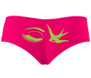 I Swallow - Eye Bird - Fuchsia Boyshort