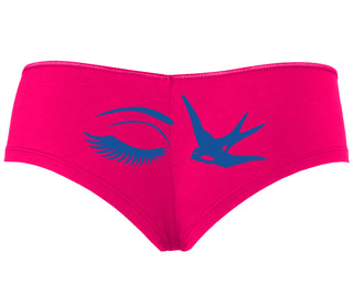 I Swallow - Eye Bird - Fuchsia Boyshort