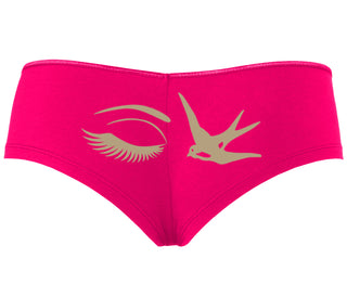 I Swallow - Eye Bird - Fuchsia Boyshort