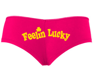 Feeling Lucky Shamrock - Fuchsia Boyshort