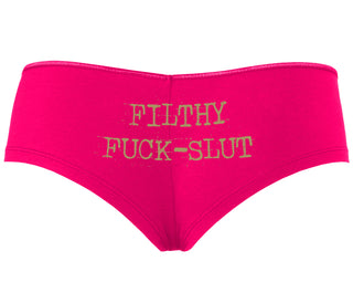 Filthy Fuck Slut - Fuchsia Boyshort