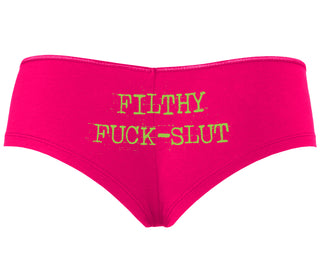 Filthy Fuck Slut - Fuchsia Boyshort
