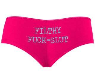 Filthy Fuck Slut - Fuchsia Boyshort