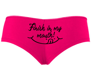 Finish In My Mouth - Fuchsia Boyshort