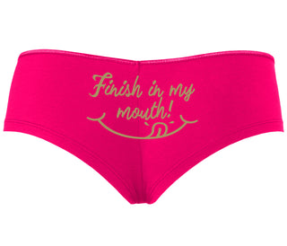 Finish In My Mouth - Fuchsia Boyshort
