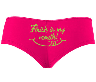 Finish In My Mouth - Fuchsia Boyshort