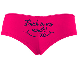 Finish In My Mouth - Fuchsia Boyshort