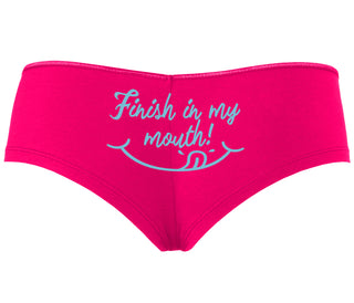 Finish In My Mouth - Fuchsia Boyshort