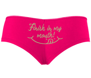 Finish In My Mouth - Fuchsia Boyshort
