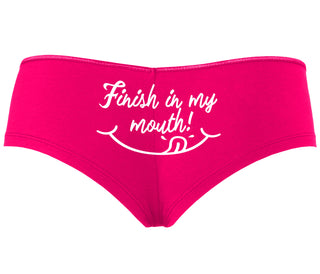Finish In My Mouth - Fuchsia Boyshort