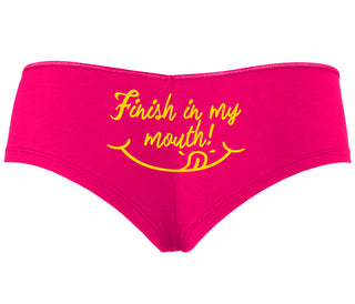 Finish In My Mouth - Fuchsia Boyshort