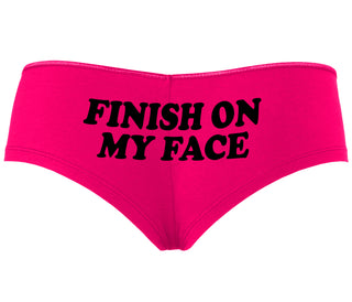 Finish On My Face - Fuchsia Boyshort