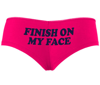 Finish On My Face - Fuchsia Boyshort