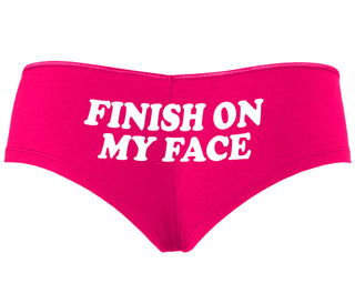 Finish On My Face - Fuchsia Boyshort