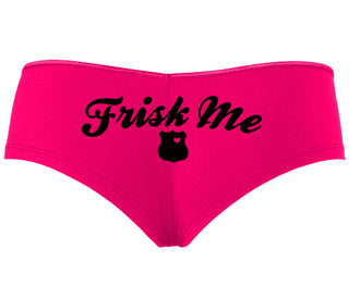 Frisk Me - Police Badge - Fuchsia Boyshort
